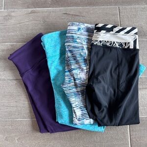 Lululemon cropped leggings bundle (all size 4)